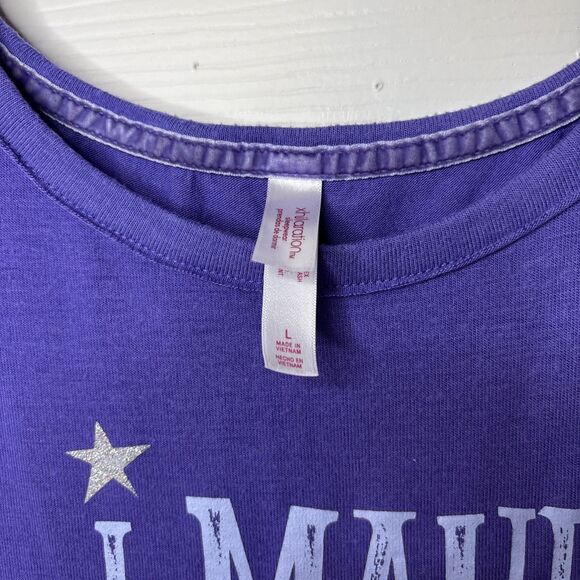 Xhilaration Women’s Large Purple “I Make My Own Magic” Pajama Set - Picture 3 of 6